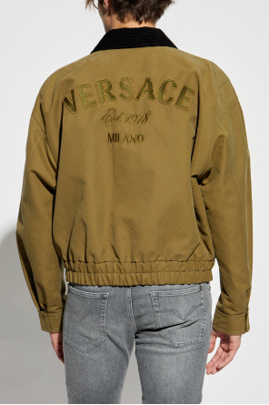 Versace Jacket with corduroy collar