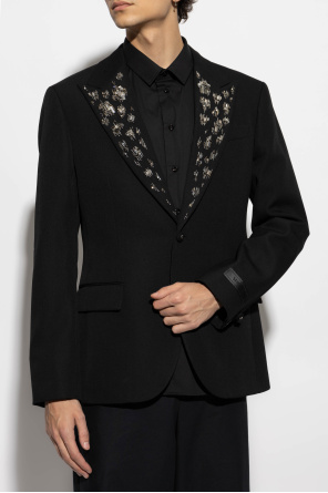 Versace Blazer with shimmering appliqués