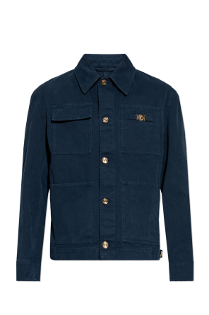 Denim jacket with appliqué