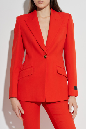 Versace Wool blazer with single vent