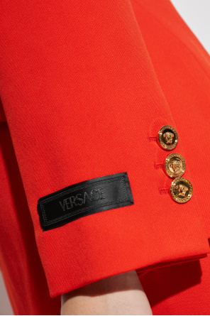 Versace Wool blazer with single vent