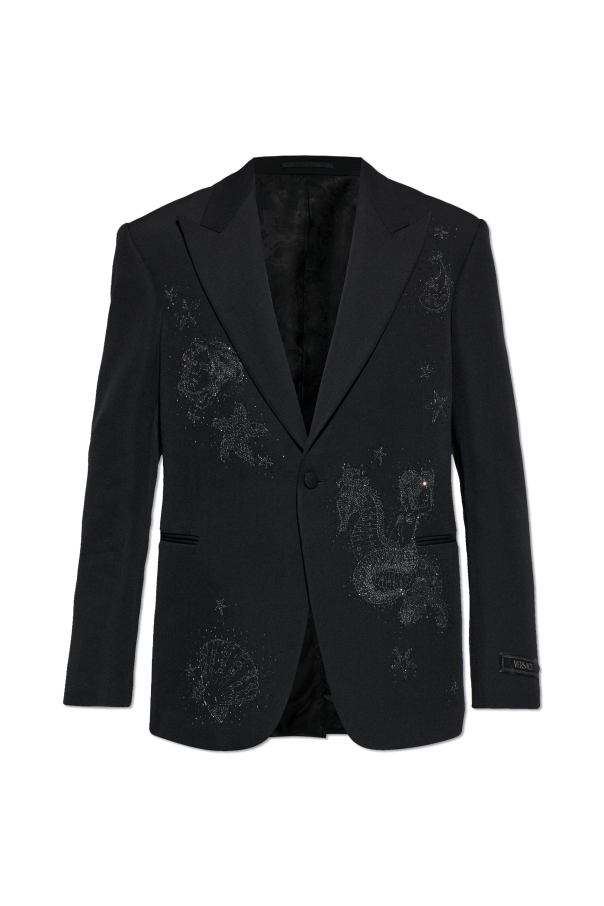 Blazer with shimmering crystals od Versace