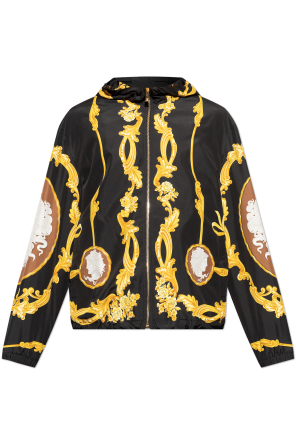 Jacket with Medusa Cameo print