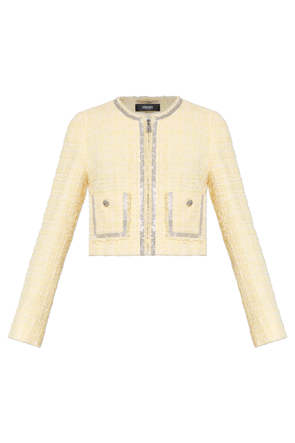 Versace Tweed jacket with shimmering crystals