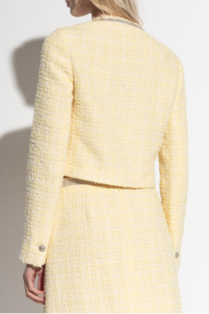 Versace Tweed jacket with shimmering crystals