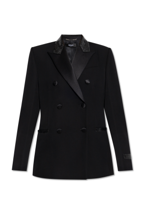 Blazer with shimmering appliqués