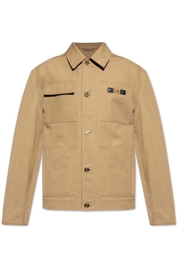 Jacket with applique od Versace