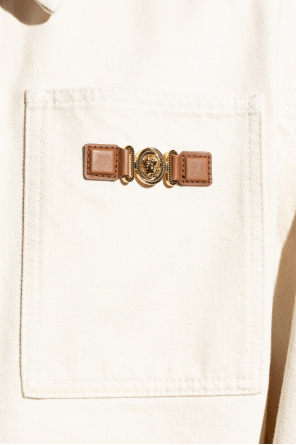 Versace Denim jacket with logo patch