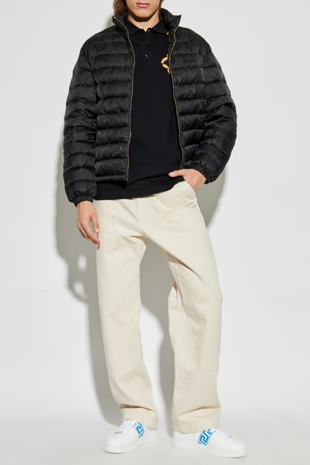 Versace Down jacket with stand-up collar