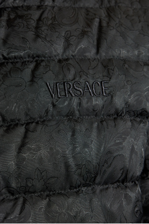 Versace Down jacket with stand-up collar