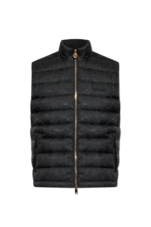 Down vest with a stand-up collar od Versace