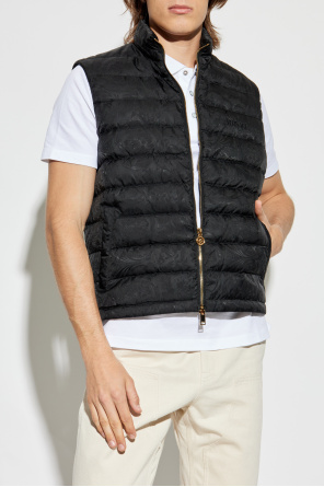 Versace Down vest with a stand-up collar