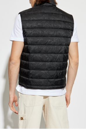 Versace Down vest with a stand-up collar