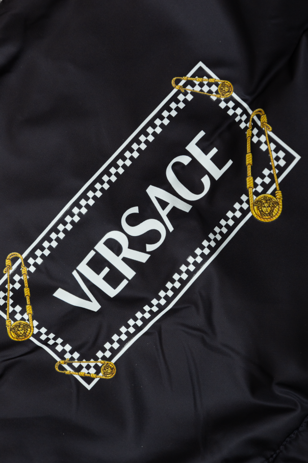 Versace Kids Ocieplana kurtka z kapturem