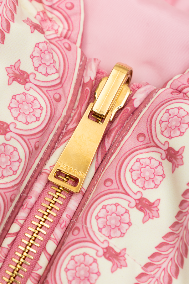 Versace Kids Reversible hooded jacket