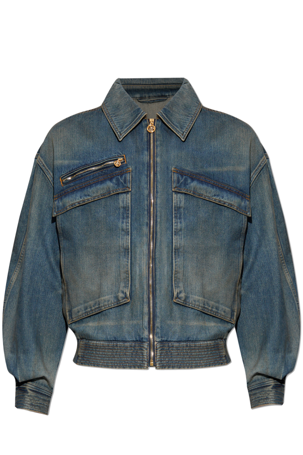 Denim jacket with 'vintage' effect, zdjęcie 1 Denim jacket with 'vintage' effect od Versace