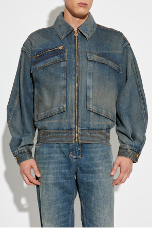 Versace Jeansjacke mit "Vintage"-Effekt