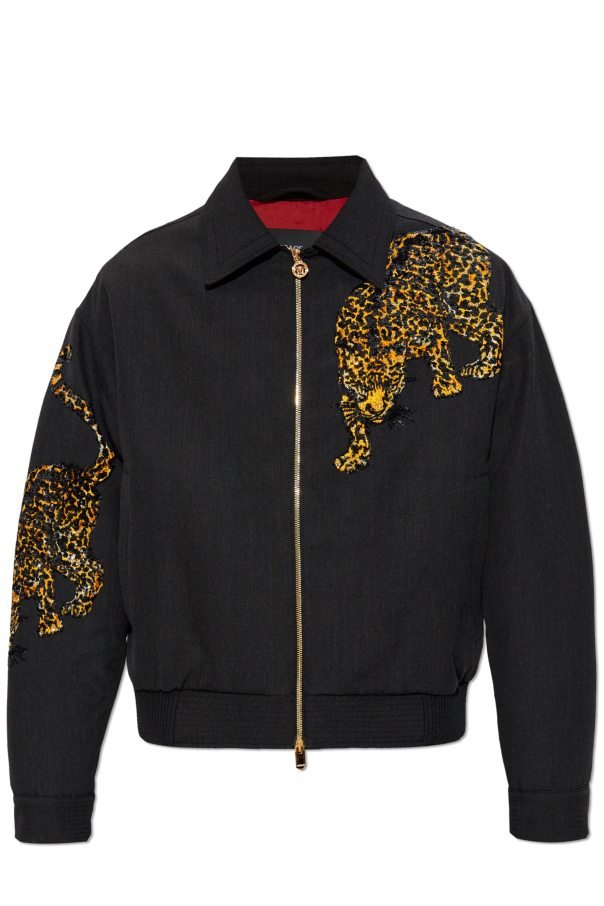 Jacket with applique od Versace