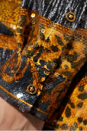 Versace Sequin shirt with print