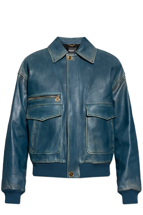 Leather jacket od Versace