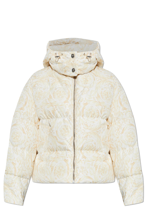 Down jacket with detachable hood od Versace