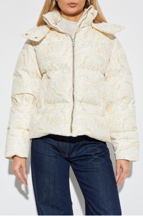 Versace Daunenjacke mit abnehmbarer Kapuze