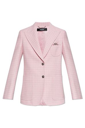 Checked pattern blazer