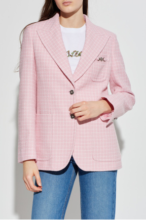 Versace Americana con estampado de cuadros