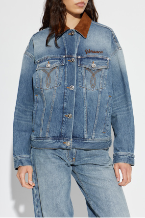 Versace Denim jacket with logo