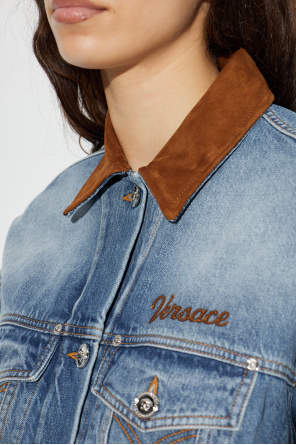 Versace Denim jacket with logo