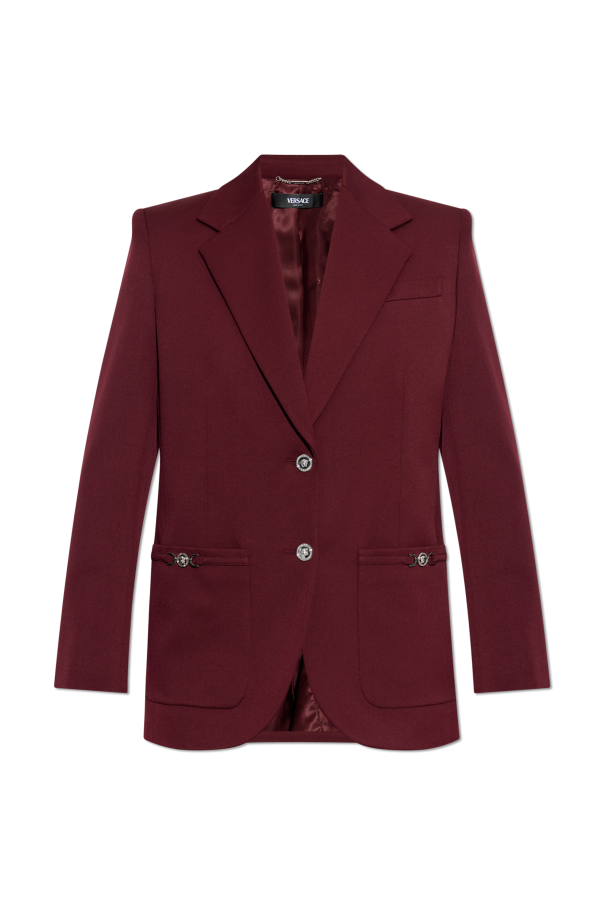 Blazer with appliqués on the pockets od Versace