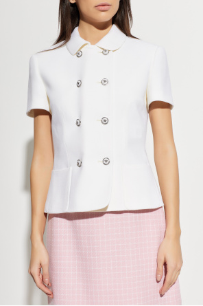 Versace Double-breasted blazer with short sleeves
