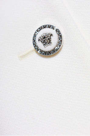 Versace Double-breasted blazer with short sleeves