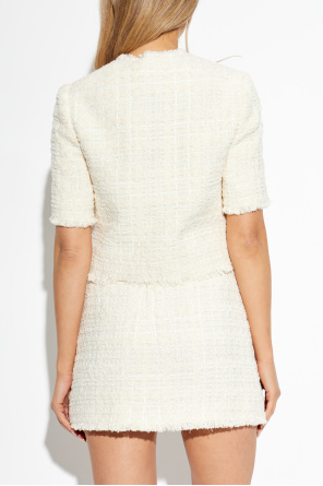 Versace Tweed short-sleeve cardigan