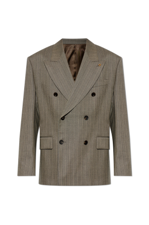 Double-breasted blazer with a single vent