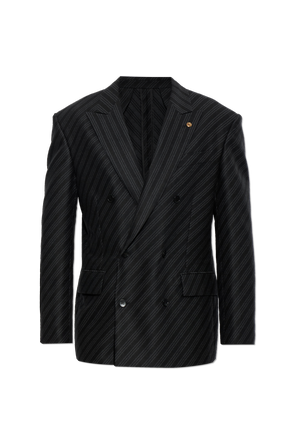 Wool blazer with single vent