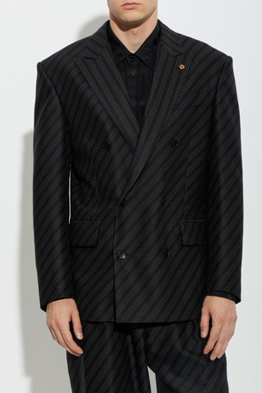 Versace Wool blazer with single vent