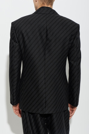 Versace Wool blazer with single vent