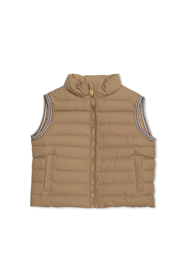 Quilted vest with stand-up collar od Versace Kids