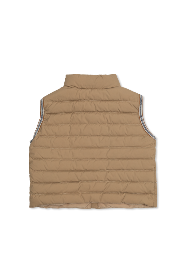 Versace Kids Chaleco acolchado con cuello mao