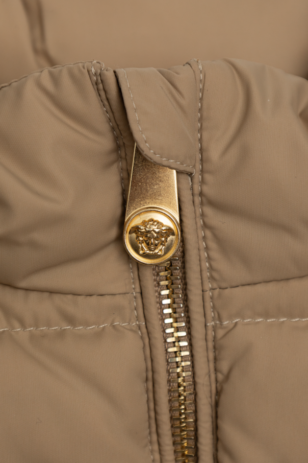 Versace Kids Chaleco acolchado con cuello mao
