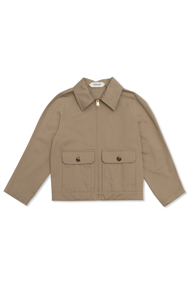 Cotton jacket with pockets od Versace Kids