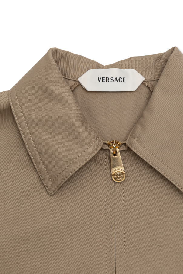 Versace Kids Cotton jacket with pockets