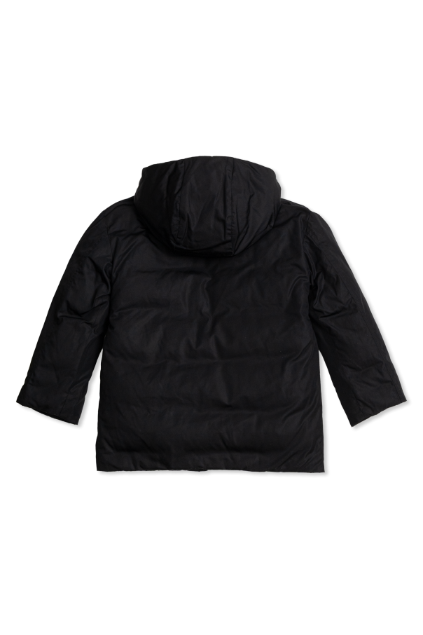 Versace Kids Quilted jacket with hood