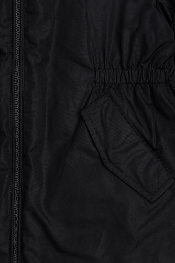 Versace Kids Quilted jacket with hood