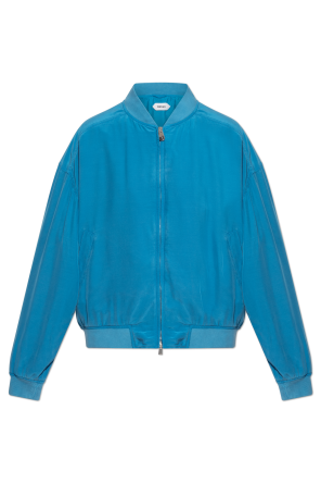 Silk bomber jacket
