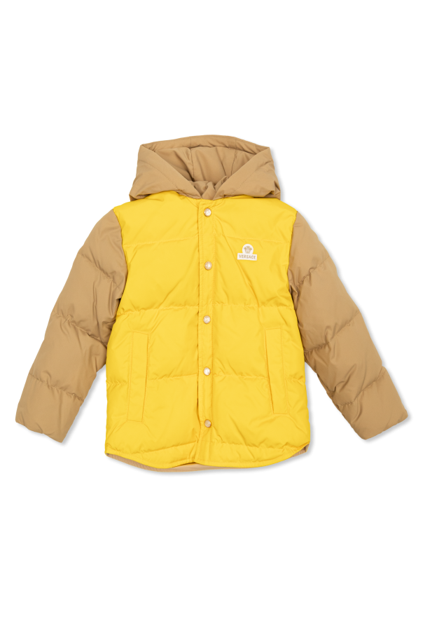 Down jacket with hood od Versace Kids