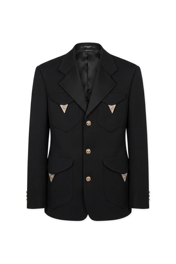 Versace Wool blazer with appliqués