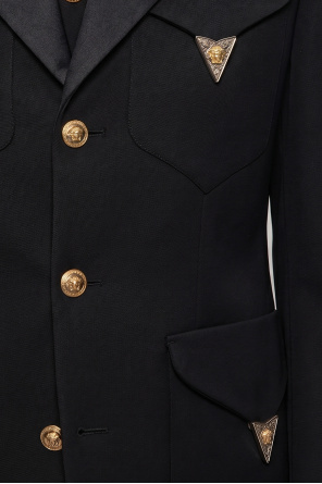 Versace Wool blazer with appliqués