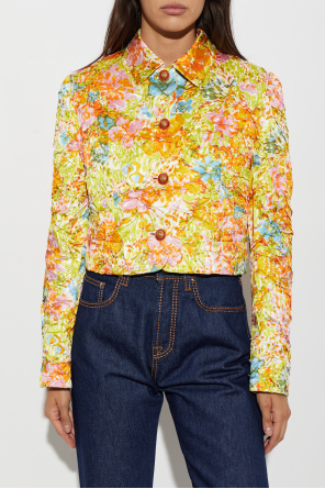 Versace Short crinkled jacket